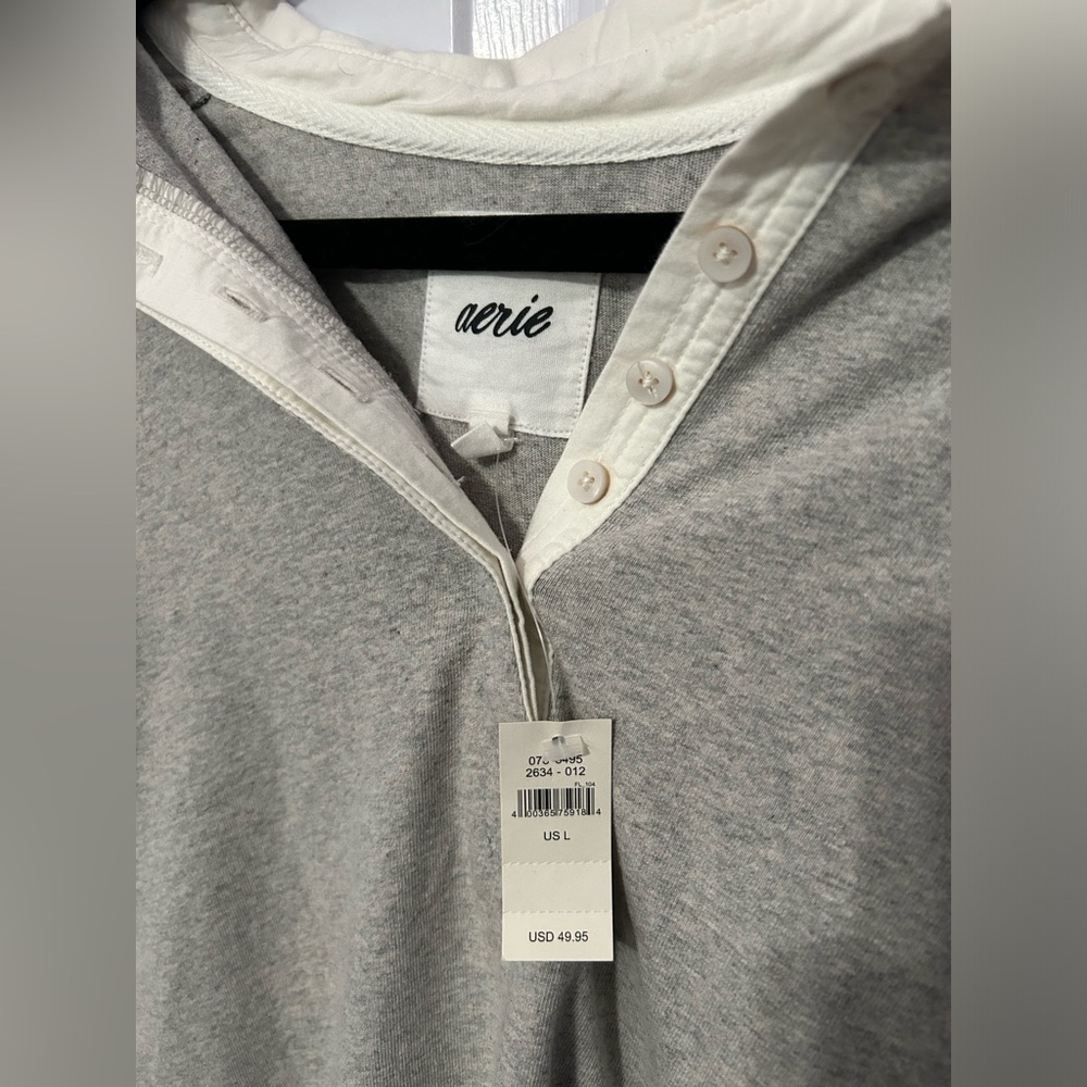 NWT Aerie Long Sleeve Oversized Polo - Picture 5 of 6